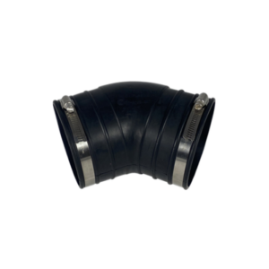 Flexibele rubber bocht (45°) 125mm