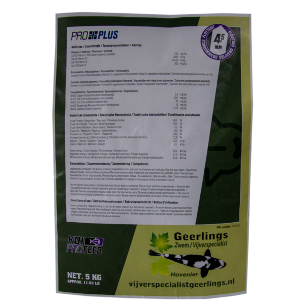 drijvend Koi voer | Alles in een | 5kg | Vijverspecialist Geerlings