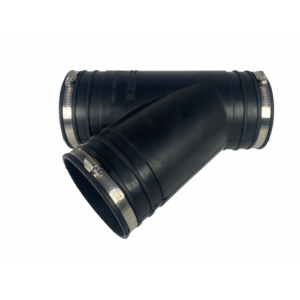 Flexibel rubber Y-stuk 125mm